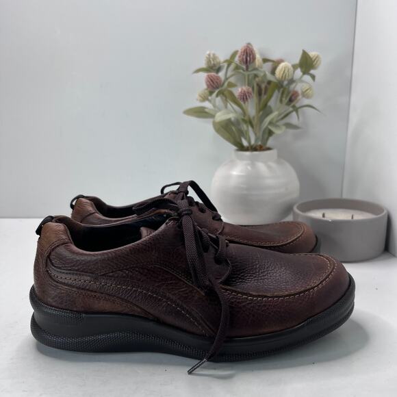 SAS Move On Leather Walking Comfort Shoes Brown Moc Toe Men's US 7WW NWOB - Picture 3 of 10